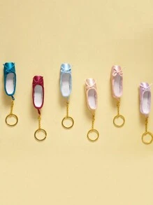 Handmade Ballet Dance Toe Shoes Jewelry Mini Shoes Satinkey Chain,Equipped With A Bow With Pearls,Can Be Used As Bag Accessories, Keychains, Phone Chains, Etc, With 6 Colors To ,Choose From, Fashionable Matching Items, Can Be Given To Friends Who Are Studying Ballet,Family, Colleagues, Relatives, Etc,Personalized Gifts For Family And Friends, Travel Accessories Car Accessories Bag Charm Backpack For School