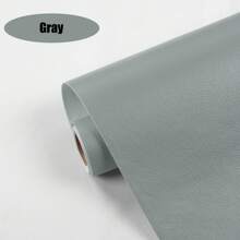 1卷自粘人造革补丁，适用于沙发修补、汽车内饰、皮革床翻新、软硬装饰覆盖——防褪色、强力粘性、耐磨、耐用、抗撕裂、抗拉伸，颜色可选：黑色/棕色/白色/蓝色/橙色