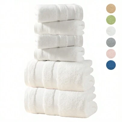 6 Packs Towel Set Ultra-Soft Microfiber Material, Highly Absorbent Bath Towel Set Suitable For Bathroom Shower, Hotel, Sauna, Spa, Bath Towel For Adults Towel Set Multipurpose Towels Set Home Bathroom Decor Summer Back To School For Beauty Salon Home Bathroom