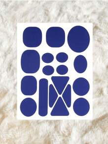 18件装自粘防水羽绒服补丁 各种几何图案卡通补丁 羽绒服破洞修补 服装装饰