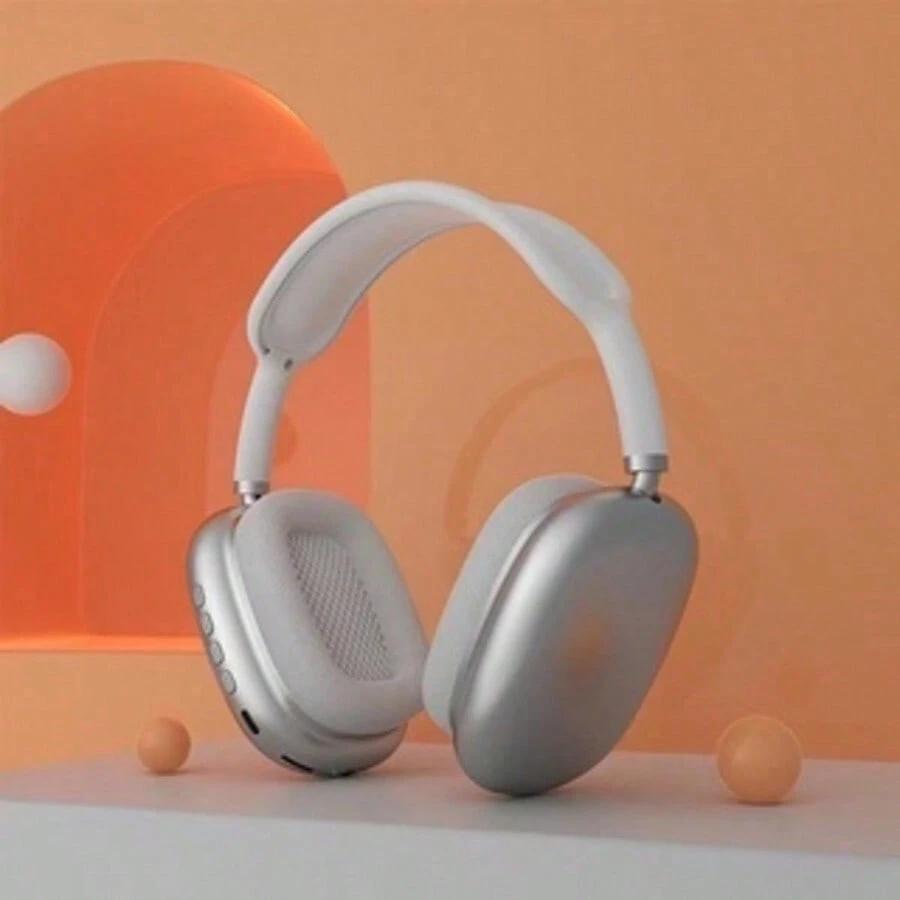 Wireless Bluetooth HiFi Max P9 Headphone Top Headphone For Android And IOS Rechargeable - 白色 - 查看 1
