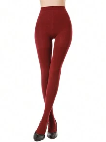 1/2 pary damskich rajstop 70D Sexy Slimming Sheer Opaque Tight, proste legginsy w jednolitym kolorze, eleganckie pończochy