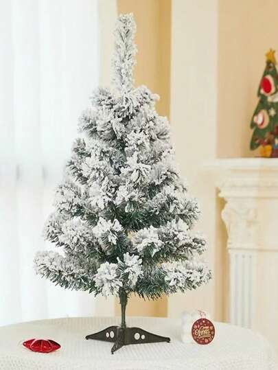1pc Large Christmas Decoration, High-Density PVC Flocked Christmas Tree With Artificial Snow Best Gifts Home Decor Christmas Decorations Room Decor Winter