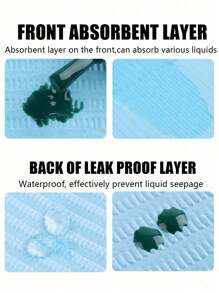 Disposable Pink Black Nail Art Table Mat 3 Lays Waterproof Foldable Clean Pads Tablecloth Cleaning Manicure Napkins,Multifunction Beauty Tattoo Dental Drapes Waterproof Tablecloth Manicure Tool - Multicolor - View 8