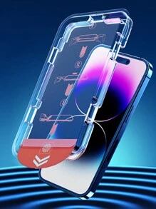 2pcs Instant Adsorption Screen Protector Film Compatible With Apple IPhone 12/13/14/15/16 Series - Clear - View 6