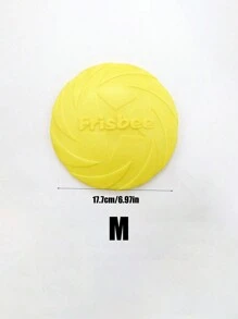 1pc Pet Flying Disc, Dog Play Toy, Durable Chew Resistant Floating Fetch Disc For Medium/Large Dogs, Interactive Retrieval Training Toy, Pet Supplies