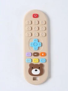 1 件带遥控器的婴儿牙胶玩具，卡通熊形硅胶婴儿出牙玩具，适合男孩和女孩的礼物 - 小熊遙控9 - 查看 14