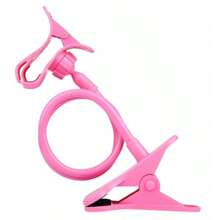 Soporte Clip Universal Flexible Para Celular Escritorio Mesa - Rosa - Ver 2