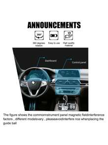 Outdoor Vehicle-Mounted High-Precision Compass, Car Mounted Compass, Auto Interior Luminous Slope Multi-Function Compass' - Multicolor - View 7