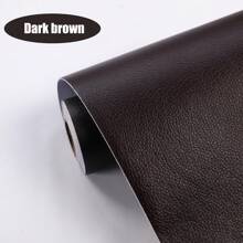 1卷自粘人造革补丁，适用于沙发修补、汽车内饰、皮革床翻新、软硬装饰覆盖——防褪色、强力粘性、耐磨、耐用、抗撕裂、抗拉伸，颜色可选：黑色/棕色/白色/蓝色/橙色