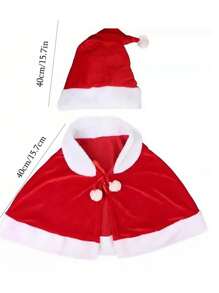 新款圣诞披风斗篷圣诞老人服装派对表演成人女款金丝雀衣服帽子 - 彩色 - 查看 11