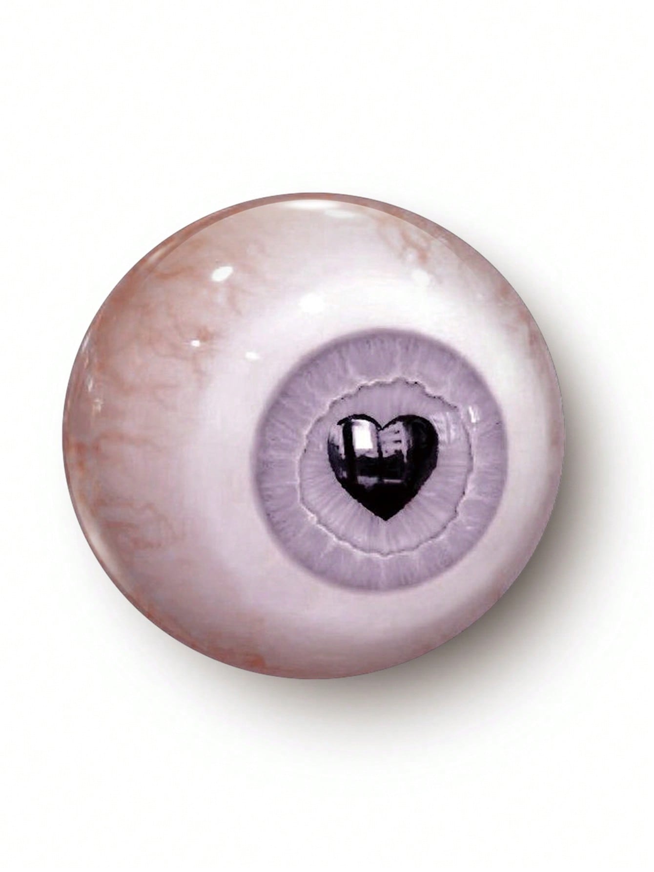 1 pezzo Spilla/Spilla a forma di cuore viola di 4,4 cm/1,73 pollici, spilla a bottone, adatta per abbigliamento, borse, zaini, regali originali per amici e familiari per San Valentino, mamma, festa della mamma