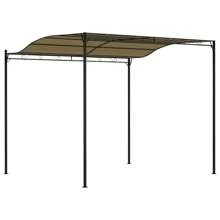 Outdoor Sunshade Awning 9.8x7.9 Feet Lightweight Taupe Fabric UV Resistant Shade Canopy For Patio Garden Beach - 棕色 - 查看 3
