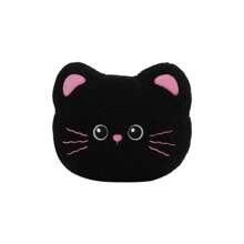 可爱卡通汽车座椅垫，毛绒加厚冬季保暖防护汽车座椅套 - 黑色 - 查看 8