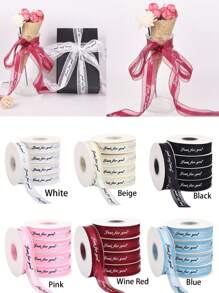 1 Roll 40 Yards Gift Wrapping Satin Ribbon, Handmade Decorative Ribbon For Cakes, Flower Bouquets, Holiday Parties, DIY Crafts, Weddings, Valentine's Day, Mother's Day, Gift Wrapping, Bow Making And Party Decor