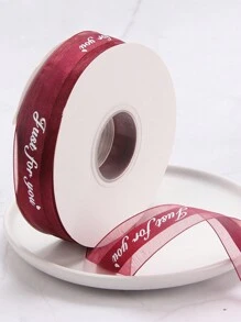 1 Roll 40 Yards Gift Wrapping Satin Ribbon, Handmade Decorative Ribbon For Cakes, Flower Bouquets, Holiday Parties, DIY Crafts, Weddings, Valentine's Day, Mother's Day, Gift Wrapping, Bow Making And Party Decor