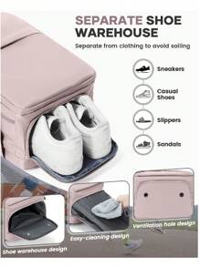 Mochila de viaje para mujer, cumple con los estándares de equipaje de mano de aerolíneas, mochila de viaje de negocios, mochila de equipaje estudiantil, mochila de senderismo, mochila impermeable para artículos personales, mochila de gran capacidad, adecuada para trabajo, viajes de negocios, vacaciones, actividades universitarias al aire libre, un regalo ideal para mamá, hija, amigos - Multicolor - Ver 7