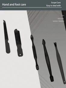 修甲套装专业指甲刀套件修脚护理工具 - 不锈钢女士美容套装适合旅行或家庭