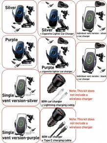 YITUMU YITUMU Wireless Car Charger Holder, 15W Fast Car Phone Holder Wireless Charging Automatic Clamping, Compatible With Iphone 14 13 12 11 Pro Max Xs, Galaxy S21 S20, S10+ S9+ Note 9, Etc… Car Accessories