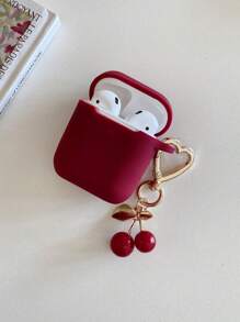 Cherry Bow Earphone Case Compatible With IPhone Earphones, 1/2 Earphone Protector, New Wireless Earphone Protective Case For 3/Pro/Pro2, Boyfriend/Girlfriend Gift