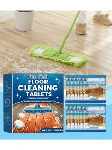Floor Cleaning Effervescent Tablets Floor Tile Decontamination, Descaling, Brightening, Polishing, Cleaning, Effervescent Tablets - Blue - View 1