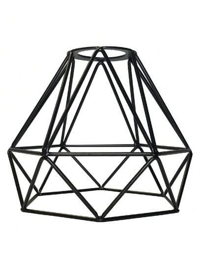 1 pieza Pantalla de lámpara de metal con jaula, para juego de colgante de luz, soporte de lámpara retro, accesorio de iluminación colgante, estilo de granja, decoración para dormitorio, comedor