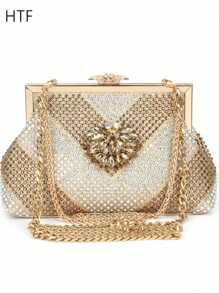 Evening Clutch Bag Glitter Bead DESIGN Elegant Woman Party Bags Vintage Fashion Bridal Purse Black Handbags Night Bag Fashion Clutch