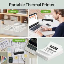 200 Sheets US Letter Thermal Paper 8.5 X 11 Inches, Compatible With HPRT MT610 Pro And Other Portable Printer, Thermal Printer Paper - MT610 Pro Special Paper - View 8