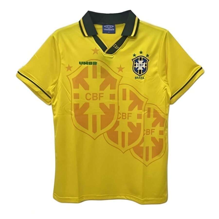 JERSEY / PLAYERA  BRASIL RETRO - Amarillo - Ver 1