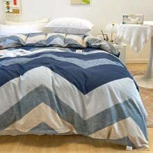 1pc Thick Polyester Floral Print Duvet Cover Set, Machine Washable, Suitable For Bedroom, Boys/Girls Dorm Bedding (1 Duvet Cover, No Filling), All Products Do Not Include Comforter/Filling, With Corner Ties