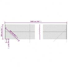 Green Chain Link Fence 2 Meter By 10 Meter Durable Outdoor Barrier For Gardens Yards And Perimeters - Green - View 4