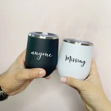 1 件定制双层不锈钢蛋杯，可定制名称或徽标，适合送给家人、同事、父母的礼物