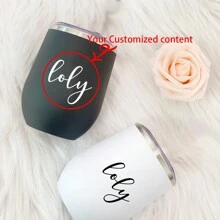 1 件定制双层不锈钢蛋杯，可定制名称或徽标，适合送给家人、同事、父母的礼物