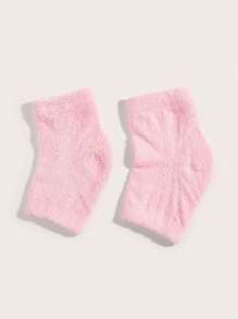 yuluan 1 Pair Feather Down Gel Heel Leg Warmers, Adult Gel Heel Sleeve Foot Heel Care Leg Warmers, Comfortable Anti-Slip Breathable, Prevent Dry Cracked Heels, Fits All Seasons