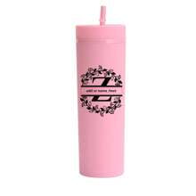 1pc Customized Name Initials A-Z Printed 16oz Plastic Water Bottle, 3 Color Options, Customized Name Tumbler Cup For Beverages, Flat Bottom Milk/Coffee Mug, Travel Accessory, Festival/Wedding Party Gift
