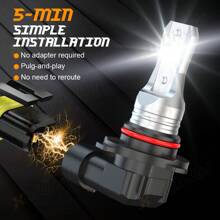 XWQHJW For Peterbilt 579 389 4X White 9005 H11 LED Combo Bulbs Headlight High Low Beam - 9005 High Beam H11 Low Beam - View 3