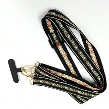 1 件/套花卉手机挂绳，可调节时尚项链绳，适合女士，带珍珠吊坠 - 碎花頸繩 - 查看 9