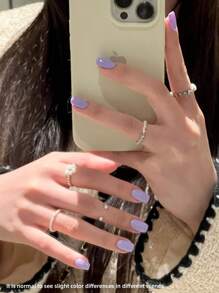 XEIJAYI 1pc 15ml Cream Purple Gel Nail Polish Starter Pure Soak Off No Wipe Nail Gel Polish Suitable For All Seasons - 紫色 - 查看 2