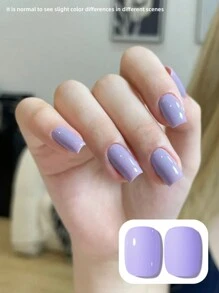 XEIJAYI 1pc 15ml Cream Purple Gel Nail Polish Starter Pure Soak Off No Wipe Nail Gel Polish Suitable For All Seasons - 紫色 - 查看 4