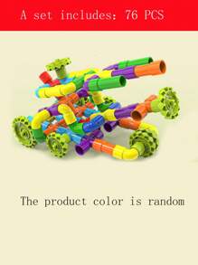 Colorful Pipe-Shaped Building Blocks, Suitable For Outdoor Pipe Structure Play Set (Pipe Color Random) - Multicolor - View 12