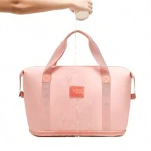 KONO 36L Erweiterbare Wasserdichte Reisetasche Set mit Kosmetiktasche für Männer und Frauen Wochenend Sporttasche Zweiteiliges Handgepäck mit Nass/Trocken Trennung Wasserabweisend