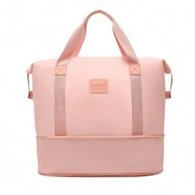 KONO 36L Erweiterbare Wasserdichte Reisetasche Set mit Kosmetiktasche für Männer und Frauen Wochenend Sporttasche Zweiteiliges Handgepäck mit Nass/Trocken Trennung Wasserabweisend