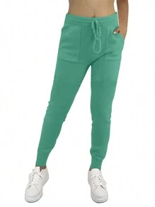 JOPHY & CO. 37090 Women's Seamless Trousers with Front Pockets and Drawstring (Code 37090)