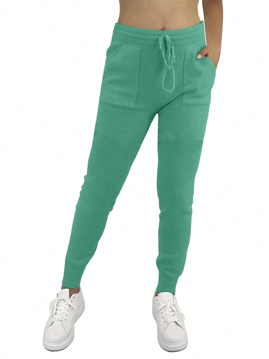 JOPHY & CO. 37090 Women's Seamless Trousers with Front Pockets and Drawstring (Code 37090)