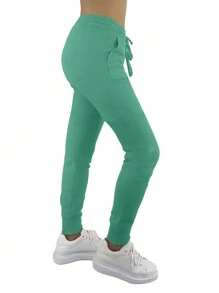 JOPHY & CO. 37090 Women's Seamless Trousers with Front Pockets and Drawstring (Code 37090)