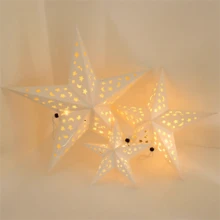 1 件纸质镂空星星宰牲节吊坠白色星星月亮开斋节穆斋月装饰家居伊斯兰穆斯林派对穆卡里姆礼物斋月节日装饰