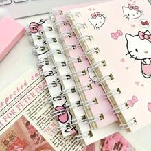 [ Customer Favorite ] Hello Kitty Spiral Notebook - Thick And Cute Cartoon Theme Daily Use Handbook, Sanrio Stationery, Random Color Selection - Multicolor - View 8