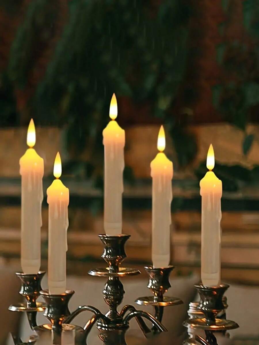 1pc Bullet-Shaped LED Candle Light, For Parties, Gatherings, Bars, Home, Wedding Season, Birthday Party Decor (Excluding Battery)