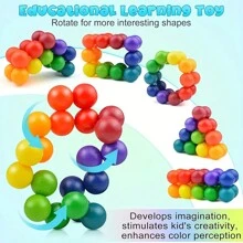 20 件感官烦躁玩具 - 3D 旋转拼图球，缓解压力和焦虑，生日和夏日派对礼物！ - 彩色 - 查看 7