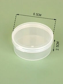 Juego de 5 esponjas de maquillaje redondas y portátiles con base de contenedor, esponja de maquillaje con estuche, borla de polvos con caja, herramienta de maquillaje femenino para viaje
